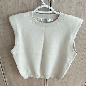 Cream Sweater Vest.